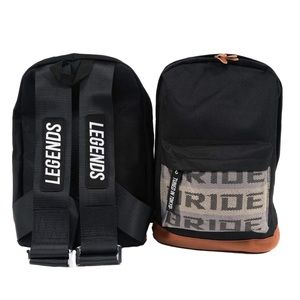 Legends Tuned in Tokyo BRIDE Backpack Racing Harness Strap Style w laptop pocket